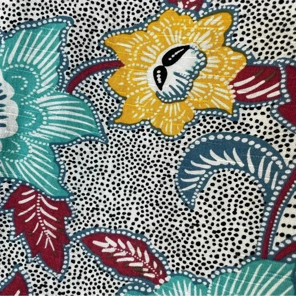 BCBGeneration Crop Top Short Sleeves Open Back Floral Print - Picture 5 of 7